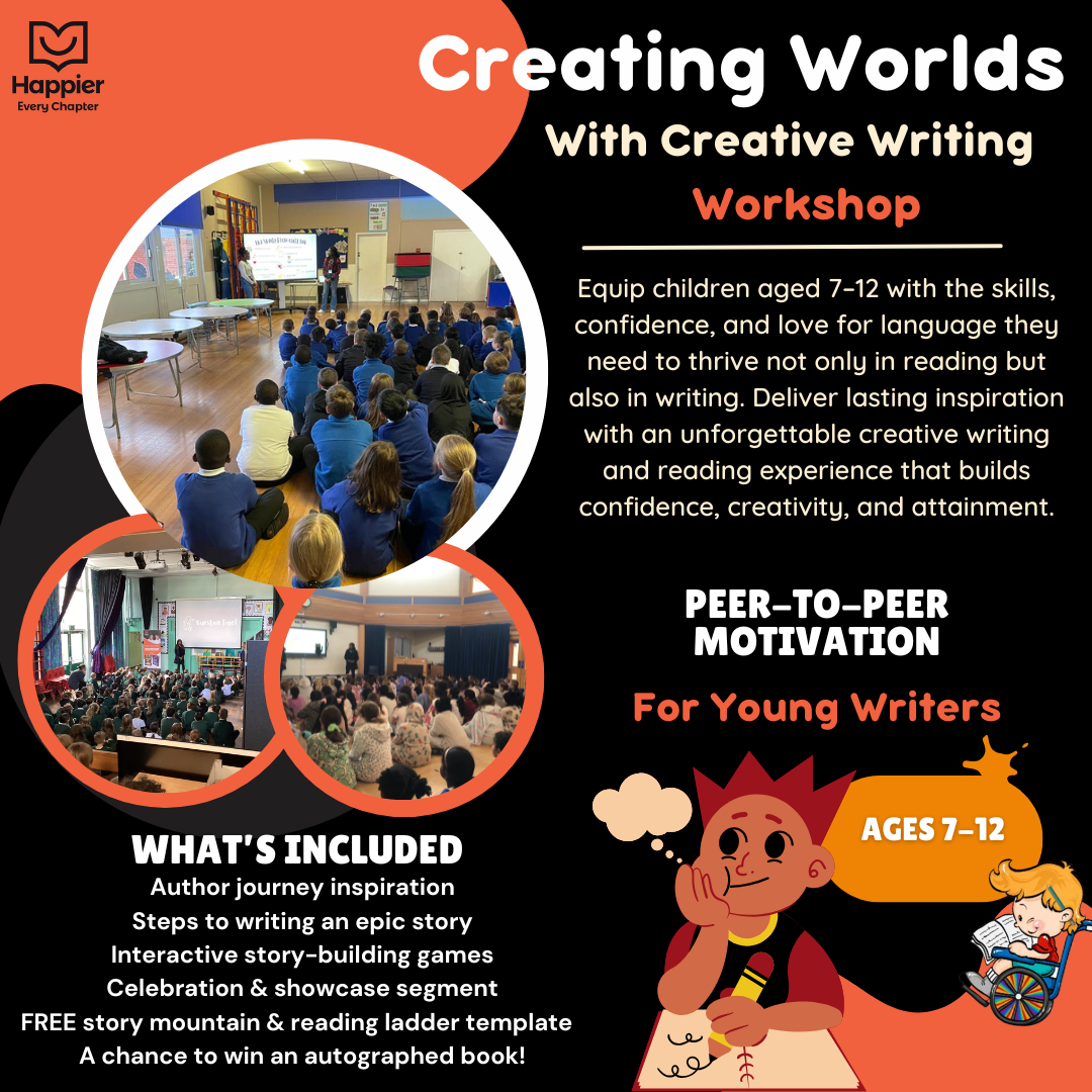 Author Visit & Creative Writing Workshop (Online or Face-to-Face)