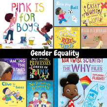 Load image into Gallery viewer, Gender Equality | Gender Equality Book Bundle for Schools | Children’s Books Challenging Gender Stereotypes, EYFS to KS4 Children's Book Bundle Happier Every Chapter 10 EYFS (0-3yrs)