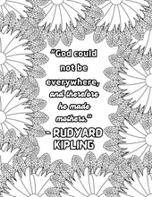 Load image into Gallery viewer, Mama's Meadow: A Relaxing Flower Border Adult Coloring Book for Mothers | Over 40 Designs of Nature and Flower Borders with beautiful quote: The ... Book For Mothers with Touching Quotes Colouring Books Happier Every Chapter