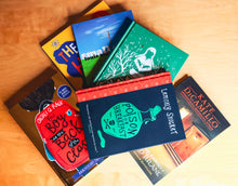 Load image into Gallery viewer, Book Wolves Book Box Gift for Kids 13 - 14 years old | Christmas Gifts | Birthday Gifts | Hug in a Box for Children | Bookworm Gifts Book Subscription Box Happier Every Chapter