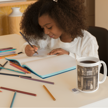 Load image into Gallery viewer, Sagas Of Anya Ceramic Mug Mugs Happier Every Chapter Mrs Axton