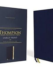 NIV, Thompson Chain-Reference Bible, Large Print, Leathersoft, Navy, Red Letter, Comfort Print: New International Version, Leathersoft, Navy, Thompson Chain-reference Bible Imitation Leather €“ Large Print