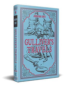 Gulliver's Travels, Jonathan Swift Classic Novel, (Adventure, Exploring), Ribbon Page Marker, Perfect for Gifting