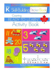 Counting Skill Building Sticker Activity Book (Ready to Learn, Canadian Curriculum Series - Pre-K to K) Paperback