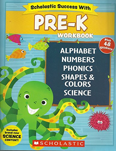 Scholastic - Kindergarten Workbook with Motivational Stickers (Pre-K)