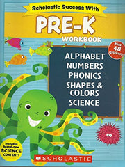 Scholastic - Kindergarten Workbook with Motivational Stickers (Pre-K)