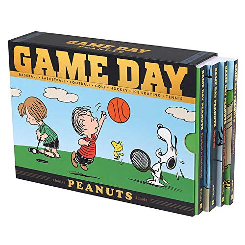 Peanuts Game Day: 4 Book Box Set Paperback Comics & Graphic Novels Happier Every Chapter   