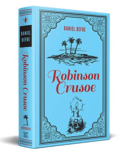 Robinson Crusoe Daniel Defoe Classic Novel, (Deserted Island Shipwreck Tale, Required Literature), Ribbon Page Marker, Perfect for Gifting Fiction Happier Every Chapter   