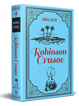 Robinson Crusoe Daniel Defoe Classic Novel, (Deserted Island Shipwreck Tale, Required Literature), Ribbon Page Marker, Perfect for Gifting
