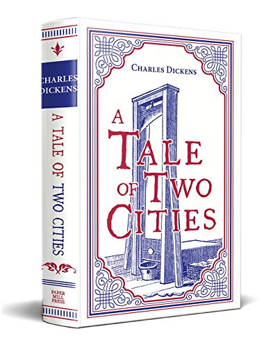 A Tale of Two Cities, Charles Dickens Classic Novel, (French Revolution; London, Love and Sacrifice), Ribbon Page Marker, Perfect for Gifting children's books Happier Every Chapter   