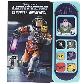 Disney Pixar Lightyear - To Infinity… and Beyond! Interactive Sound Book - PI Kids Board book Children's Books Happier Every Chapter