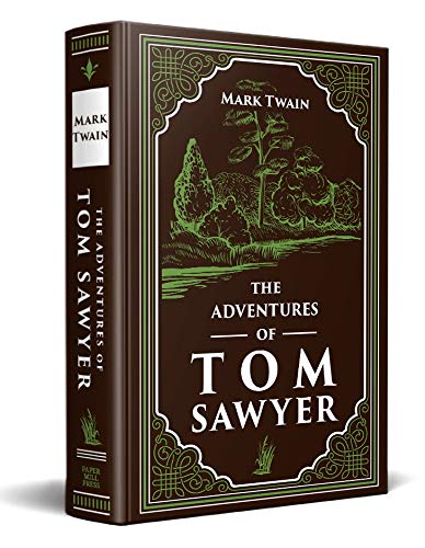 The Adventures of Tom Sawyer Mark Twain Classic (Essential Reading, Adventure, Required Literature) Ribbon Page Marker, Perfect for Gifting Fiction Happier Every Chapter   