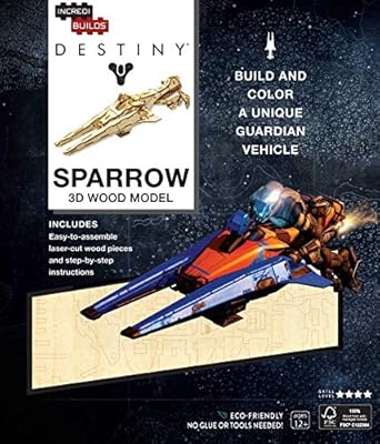 IncrediBuilds: Destiny: Sparrow 3D Wood Model Paperback Children's Books Happier Every chapter