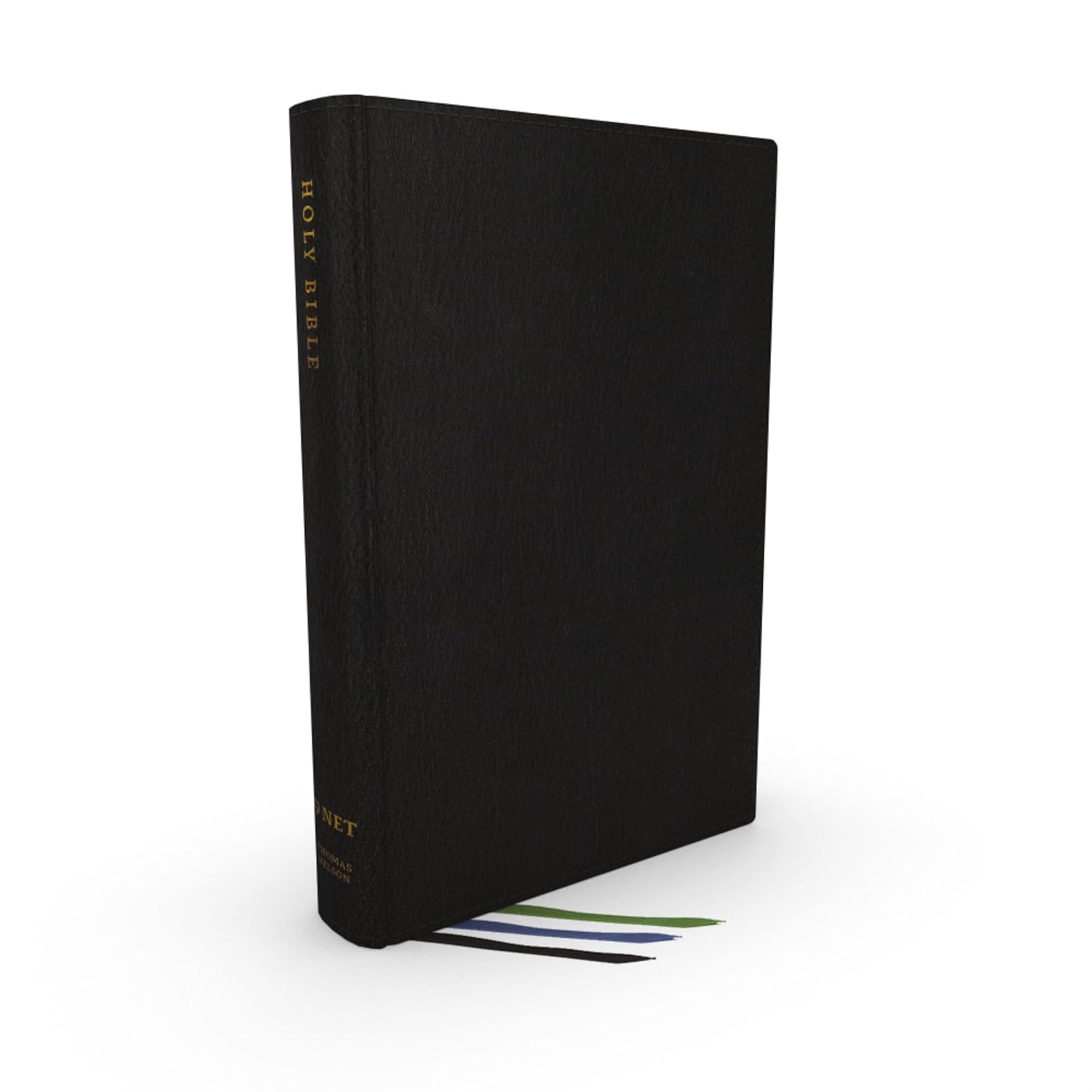 NET Bible, Thinline Large Print, Genuine Leather, Black, Comfort Print: Holy Bible Leather Bound – Large Print
