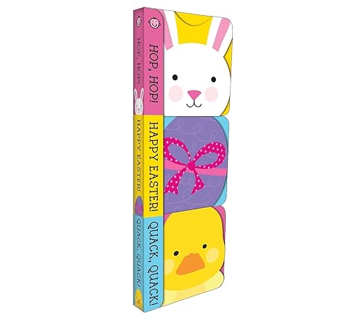 Chunky Pack: Easter: Hop-Hop!, Happy Easter!, and Quack-Quack! (Chunky 3 Pack) Board book Children's Books Happier Every Chapter   