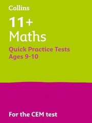 11+ Maths Quick Practice Tests Age 9-10 (Year 5): For the 2024 CEM Tests (Collins 11+ Practice) Paperback