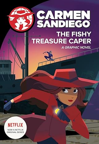 The Fishy Treasure Caper Graphic Novel (Carmen Sandiego Graphic Novels) Paperback Children's Books Happier Every Chapter   