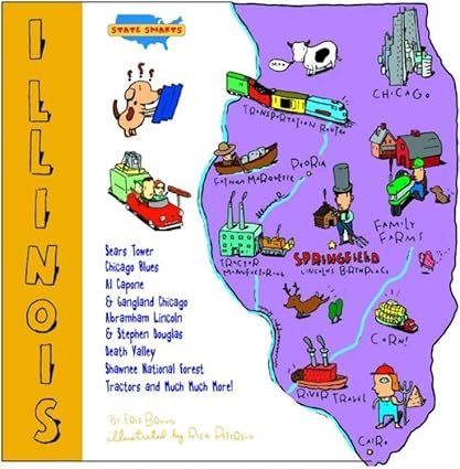 State Shapes: Illinois Hardcover Children's Books Happier Every chapter