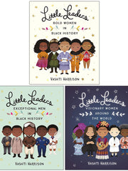 Vashti Harrison Little Leaders Collection 3 Books Set (Bold Women in Black History, Exceptional Men in Black History, Visionary Women Around the World) (Hardcover)