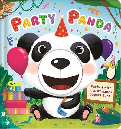 Party Panda Hand Puppet Fun Hardcover