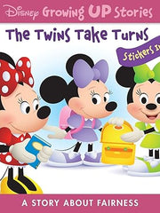 Disney Growing Up Stories with Minnie Mouse - The Twins Take Turns - A Story About Fairness - Stickers Inside! - PI Kids Perfect Paperback