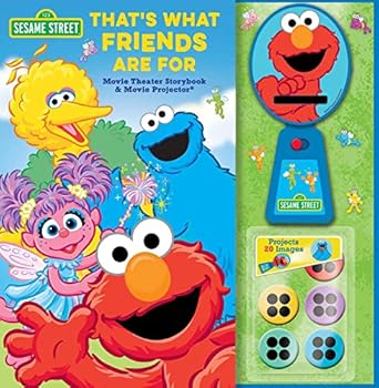 That's What Friends Are For: Movie Theater Storybook & Movie Projector (Sesame Street) Hardcover Children's Books Happier Every Chapter