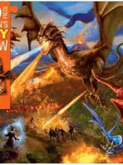 100-Piece Children's Fiery Jigsaw: Dragon Fire