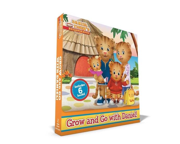 Grow and Go with Daniel! (Boxed Set): No Red Sweater for Daniel; Tiger Family Trip; Daniel Goes to the Carnival; Daniel Chooses to Be Kind; Daniel's ... Has an Allergy (Daniel Tiger's Neighborhood) Paperback Children's Books Happier Every Chapter   