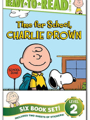 Peanuts Ready-to-Read Value Pack: Time for School, Charlie Brown; Make a Trade, Charlie Brown!; Lucy Knows Best; Linus Gets Glasses; Snoopy and Woodstock; Snoopy, First Beagle on the Moon! Paperback