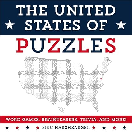 The United States of Puzzles: Word Games, Brainteasers, Trivia, and More! Paperback Children's Books Happier Every Chapter