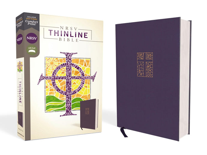 NRSV, Thinline Bible, Cloth over Board, Navy, Comfort Print Hardcover  Ndah Mbawa @ Happier Every Chapter   