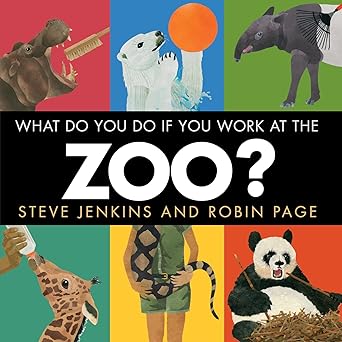 What Do You Do If You Work at the Zoo? Hardcover Children's Books Happier Every chapter