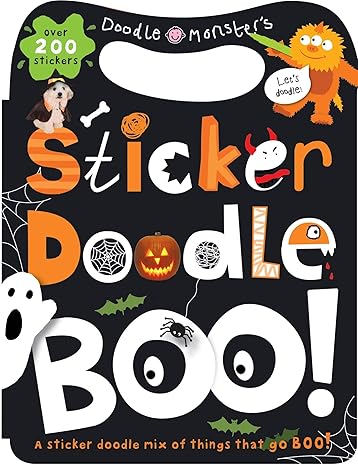 Sticker Doodle Boo!: Things that Go Boo! With Over 200 Stickers Paperback Children's Books Ndah Mbawa @ Happier Every Chapter   
