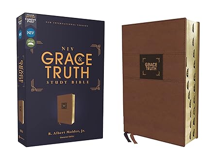 Niv, the Grace and Truth Study Bible (Trustworthy and Practical Insights), Leathersoft, Brown, Red Letter, Thumb Indexed, Comfort Print: New ... Brown, Leathersoft, Red Letter, Comfort Print Imitation Leather