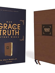 Niv, the Grace and Truth Study Bible (Trustworthy and Practical Insights), Leathersoft, Brown, Red Letter, Comfort Print: New International Version, Brown, Leathersoft, Comfort Print Imitation Leather