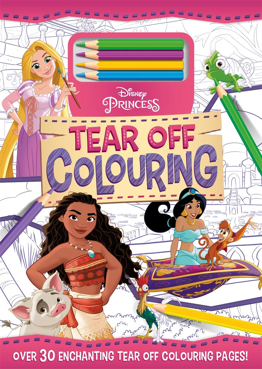 Disney Princess: Tear Off Colouring Paperback 21 Feb. 2021 by Igloo Books (Author)
