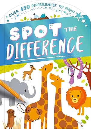 Spot the Difference: Over 450 Differences to Find! Paperback Children's Books Happier Every Chapter