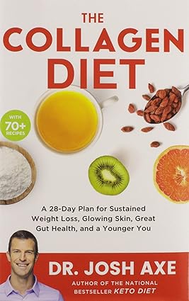 The Collagen Diet: A 28-Day Plan for Sustained Weight Loss, Glowing Skin, Great Gut Health, and a Younger You Hardcover Adult Non-Fiction Happier Every Chapter