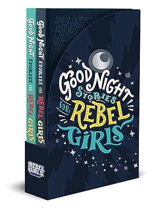 Good Night Stories for Rebel Girls 2-Book Gift Set Hardcover Children's Books Happier Every chapter