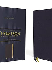 NIV, Thompson Chain-Reference Bible, Leathersoft, Navy, Thumb Indexed, Red Letter