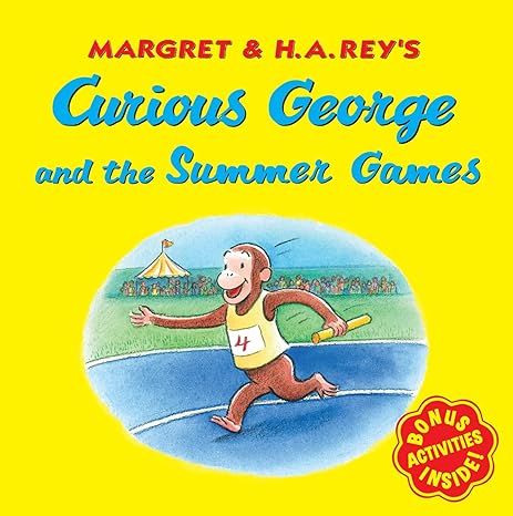 Curious George and the Summer Games Paperback Children's Books Happier Every Chapter   