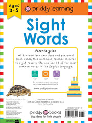 Wipe Clean Workbook: Sight Words (enclosed spiral binding): Ages 4-7; wipe-clean with pen & flash cards