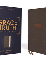 Niv, the Grace and Truth Study Bible (Trustworthy and Practical Insights), Cloth Over Board, Gray, Red Letter, Comfort Print: New International ... over Board, Gray, Red Letter, Comfort Print Hardcover