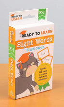 Load image into Gallery viewer, Ready to Learn: K-1 Sight Words Flash Cards: Includes 48 Cards to Practice Sight Word Recognition! Cards – July 7, 2020 by Editors of Silver Dolphin Books (Author) Happier Every Chapter
