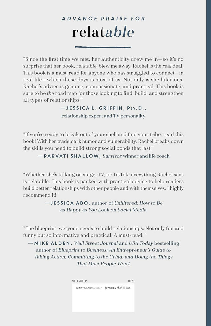 Relatable: How to Connect with Anyone, Anywhere (Even If It Scares You) Hardcover Happier Every Chapter