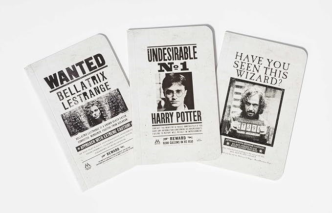 Harry Potter: Wanted Posters Pocket Journal Collection (Set of 3) Paperback