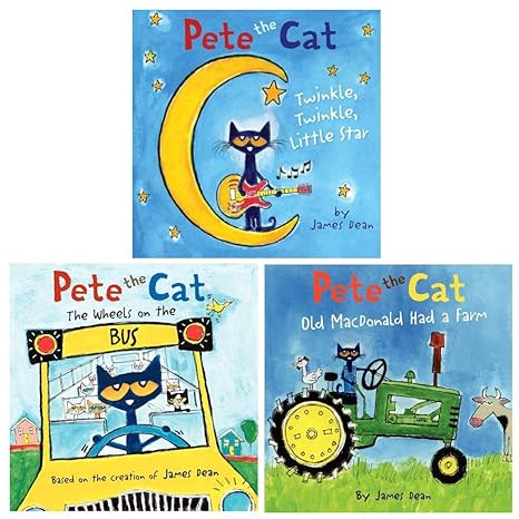 Pete the Cat: Old MacDonald Had a Farm Hardcover Children's Books Happier Every Chapter   