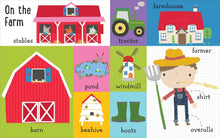 Load image into Gallery viewer, 100 Farm Words Board book – September 1, 2017 by Dawn Machell (Illustrator) Happier Every Chapter
