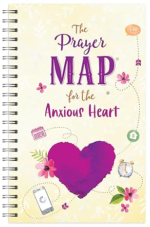 The Prayer Map for the Anxious Heart (Faith Maps) Paperback Adult Non-Fiction Happier Every Chapter   