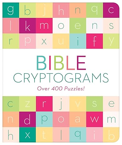 Bible Cryptograms: Over 400 Puzzles! Paperback Adult Non-Fiction Happier Every Chapter   